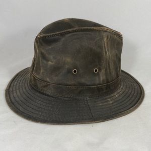 Distressed Fedora Pinch Front Hat NWOT